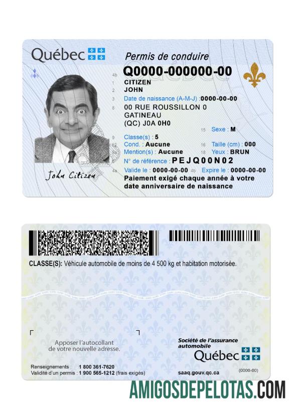 Canadá Quebec DL 2023 Presente modelo